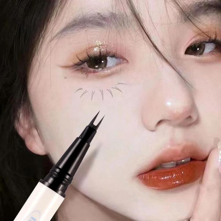 Yuanyan%20Ultra-thin%202%20Fork%20Tip%20Liquid%20Eyeliner%20Lower%20Eyelash%20Pen%20Makeup%20Quick%20Dry%20Smooth%20Eye%20Liner%202%20Point%20Eyebrow%20Tattoo%20Pencil%20Cosmetic%20-%20Image%204