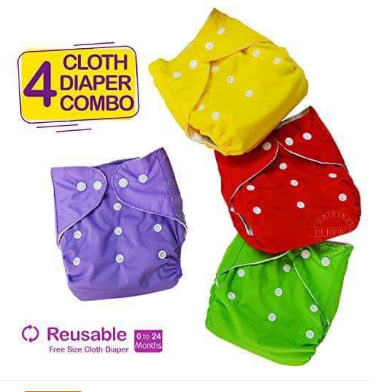 Baby Washable Reusable Pcs Cloth Diaper With Pcs Pad Daraz