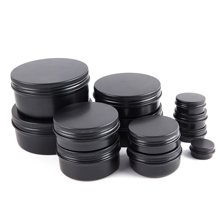 15-250ml%20Black%20Aluminum%20Cans%20Round%20Tin%20Box%20with%20Lid%20Metal%20Pill%20Cans%20Cream%20Ointment%20Jars%20Storage%20Container%20for%20Balm%20Wax%20Cosmetics%20-%20Image%204