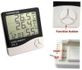 Humidity Clock HTC-2 Digital LCD CF Temperature Humidity Meter Outdoor Thermometer Hygrometer Clock with 1m External Pro. 