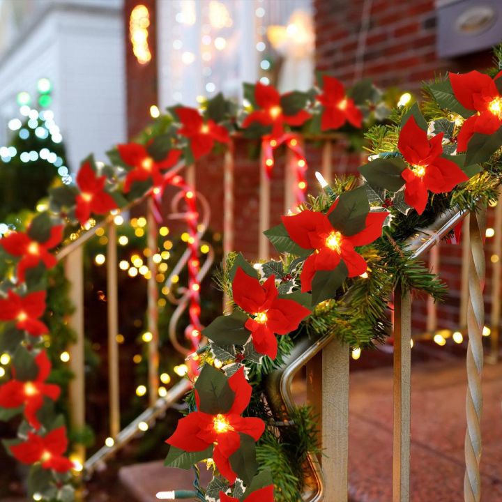 Original%202M10LED%20Christmas%20Garland%20Lighting%20Strings%20Artificial%20Red%20Flowers%20Holly%20Leaves%20for%20Home%202024%20Xmas%20Ornament%20New%20Year%20Gifts%202025%20-%20Image%204