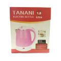 Tanani 1.8 L Electric Cordless Kettle K-188G Pink. 