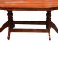 Dark Brown Color Wooden Oval Dining Table With Four Chair (60*36*30). 