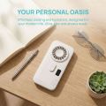 Portable Humidifier Mini Size Handheld Mist Fan Powered Compact Design Portable Mist Fan Moisturizing Function Hydrating Function Digital Display Fan Humidifying Application. 