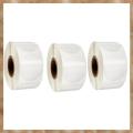 Kqueebee Transparent Sealing Sticker PVC Plastic Round Sticker Label Handmade Package New Sealing Sticker 500Pcs Per Roll 3Roll. 