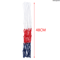 WeihonghunfeiSales promotion Standard Basketball Net Durable Nylon Thick Thread Three Color Universal Basketball Net Mesh Replacement. 