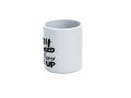 "Stay Focused And Never Give Up" Motivational Quote Printed Ceramic Mug. 