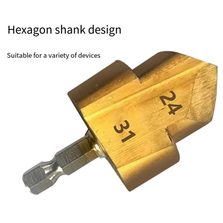 Sojhoop%203PCS%20Stepped%20Drill%20Bit,%20Hexagon%20Shank%20Water%20Pipe%20Connection%20Tool%2020/25/32mm,Wood%20Drilling%20Center%20Drill%20Bit%20-%20Image%203