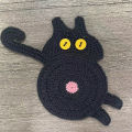 Home Dining Table Cat Coaster Cat Butt Coasters Cat Butt Coaster Knitted Coaster Factory Direct Sale. 