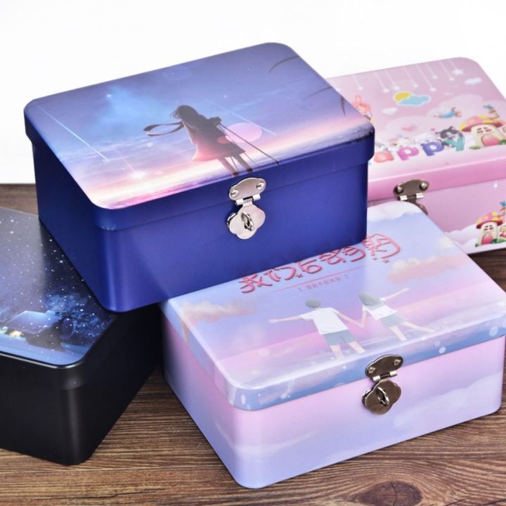 Durable%20Vintage%20Tinplate%20Box%20Large%20Capacity%20with%20Lock%20Key%20Makeup%20Box%20Household%20Jewelry%20Desktop%20Storage%20Case%20-%20Image%206