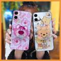 Glitter Quicksand Phone Case For Samsung Galaxy A07 Back Cover phone lens protection cute Fashion Design Rotatable stand. 