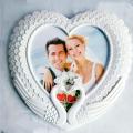Heart Shape Peacock Elegant Photo Frame. 