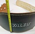 Valeo Leather Padded Gym Belt, Weight Lifting Belt, Back Support | Back Support Padded Leather Gym Belt. 