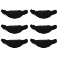 JINMY 6X Fanny Pack for Women Men Unisex Belt Bag Zipper Pouch Packs Black. 