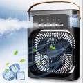 Small Portable Air Conditioner Usb Desktop Cooler Conditioning Humidifier Mini Cooling Fan. 