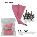 DISICHEN 2025 Multifunctional Cake Decoration Baking Tool Pastry Cream Cake Decorating Stainless Steel Set Reusable Silicone Bag Bakery Tool. 