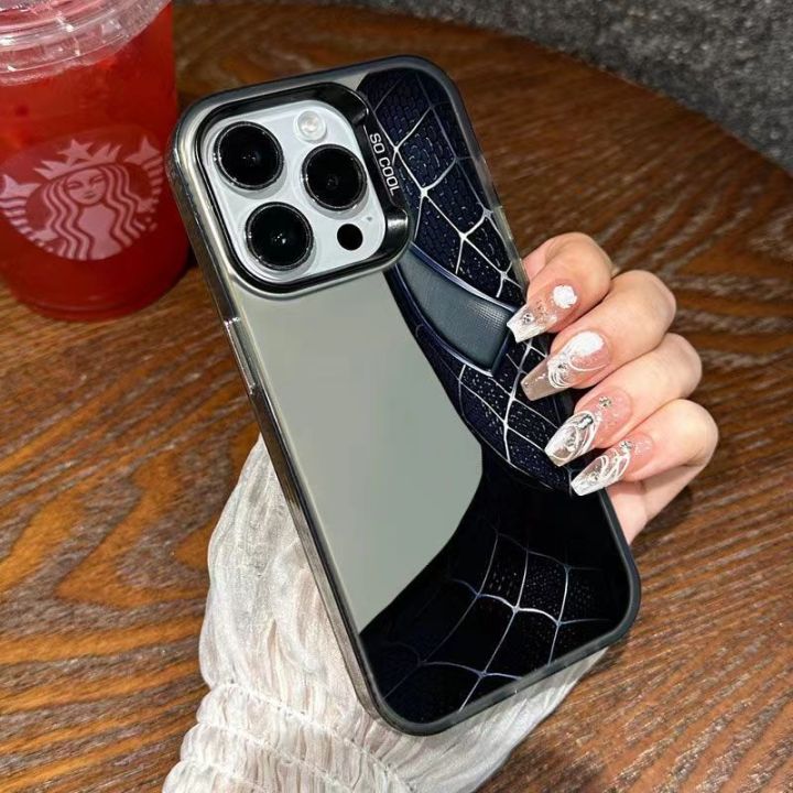 MARVEL%20Spider%20Man%20Phone%20Case%20Compatible%20for%20IPhone%2011%2015%2012%2014%2013%20Pro%20Max%20X%20XR%20XS%20Max%20Luxury%20Plating%20Metal%20Shockproof%20Soft%20Case%20-%20Image%202