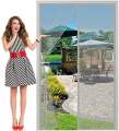 Summer Anti Insect Magnetic Mesh Door Curtain 100x210 cm | Door Net | Musquito Net | Musquito Door Net | Attractive Home Decor | Color May Vary. 