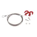 1/10 RC car Crawler Steel Tow Rope with Hooks for SCX10 Wraith Axial D90 Toy parts. 