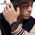NAVIFORCE NF9195 Men Watch Dual Display Stainless Steel Top Waterproof Sport Digital Fashion Relogio Masculino. 