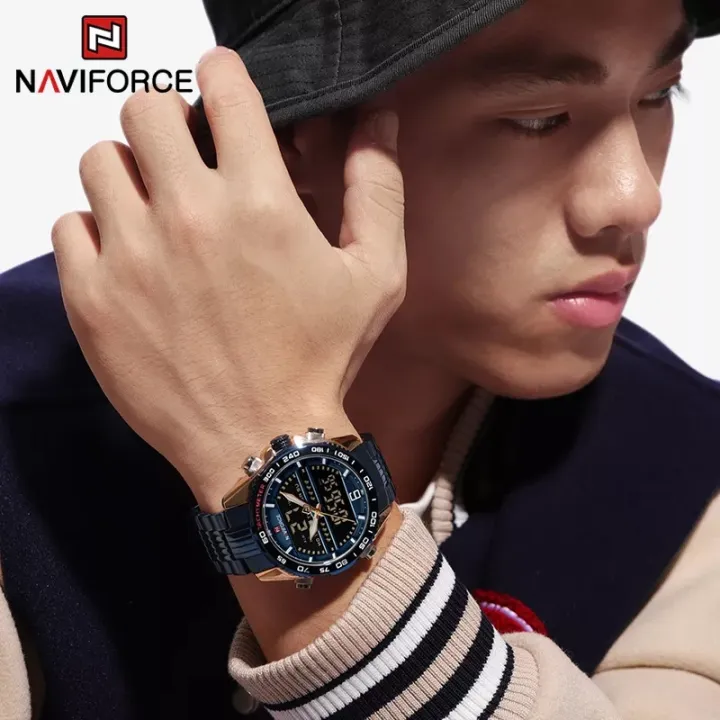 NAVIFORCE%20NF9195%20Men%20Watch%20Dual%20Display%20Stainless%20Steel%20Top%20Waterproof%20Sport%20Digital%20Fashion%20Relogio%20Masculino%20-%20Image%205
