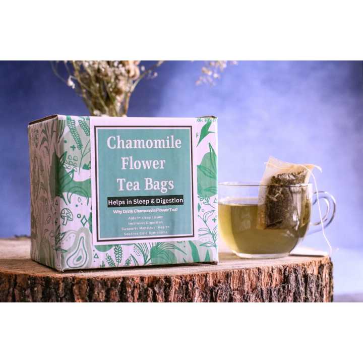 Chamomile Flower Tea Bags 20 Tea bags for Sleep and Digestion