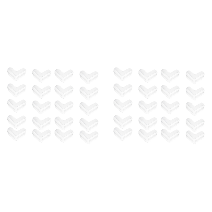fasdaga 40 Pack Corner Guards Clear Corner Protectors Stop Child Injuries Tables, Furniture & Corners (L-Shaped)
