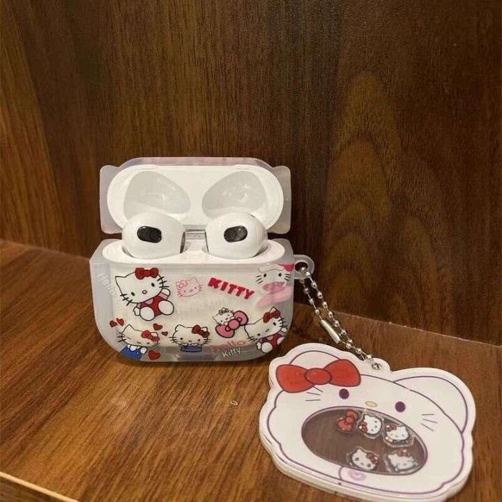 Cartoon%20Red%20Letter%20KT%20Cat%20Compatible%20with%20Pro2%20Apple%204th%20Generation%20Earphone%20Cute%20Protective%20Case%20-%20Image%203