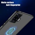 lthmy for Vivo X50 Pro Vivo 2006 Flexible Soft Matte Black Crystal Clear Phone Case Silicone Protective Back Cover. 