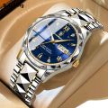 Sutuiying Original Special Offer POEDAGAR Top Brand Luxury Man Wristwatch Waterproof Luminous Date Week Men Watches Stainless Steel Quartz Men's Watch Male reloj. 