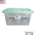 Bagmati Smart Box Multipurpose Plastic Storage Container Box With Lock (Clear/Transparent) – Rectangular. 