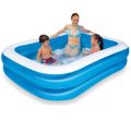 Intex 3 Air Chambers Superior Quality Baby Swimming Water Pool - 2.03M x 1.52M x 48cm | Portable Swimming Pool With Pump For Kids. 