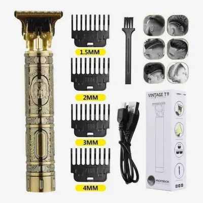 Vintage T9 Electric Hair Clipper Plastic Body Professional Hair Trimmer For Men