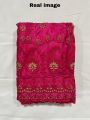 Embroidered Semi Stitched Lehenga Choli (Pink). 