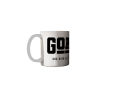 G.O.A.T. God Over All Things Printed Ceramic Coffee Mug. 