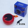New X-316 Mini Plug-in Card BT Speaker Iron Net Wireless Multi-function Portable Mini Speaker. 