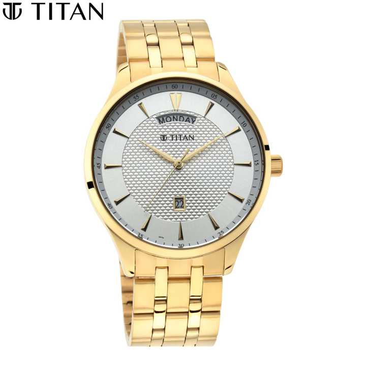 TITAN Regalia Opulent Stainless Steel Watch For Men 90127YM01
