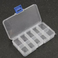 Plastic Box For Storing Jewelry, Beads, Screws, Small Parts. Transparent Storage Box Container. 10 Compartments. Perfect For DIY Projects.. 