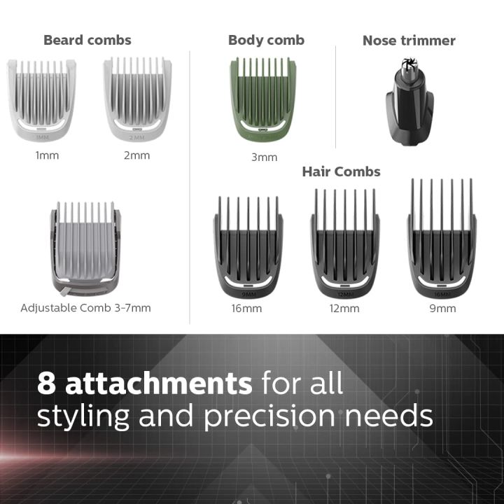 Philips%20Multi%20Grooming%20Kit%20MG3710/65,%209-in-1%20(New%20Model),%20Face,%20Head%20and%20Body%20-%20All-in-one%20Trimmer%20-%20Image%202