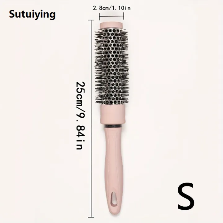 Sutuiying%201pc/%20pink%20round%20comb%20for%20untangling,%20straight%20New%20curls%20and%20other%20hair%20types%20ideal%20for%20travel%20-%20Image%204
