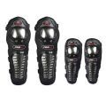 Pro-X Pro X Motorcycle Bike Long Knee Pad Elbow Guard, Stainless Steel Riding Protective Gear, Protection Armor. 