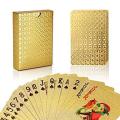24K Gold Plastic Waterproof Playing Cards. 