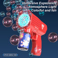 10 hole handheld fully automat atling children's blowing bubblebubble machine without battery and bubble water. 