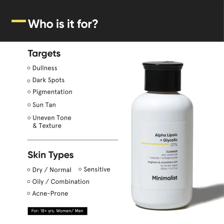 Minimalist%20Alpha%20Lipoic%20+%20Glycolic%2007%25%20Cleanser%20For%20Brightening%20and%20Hydrating%20Skin%20%7C%20100%20ml%20-%20Image%203