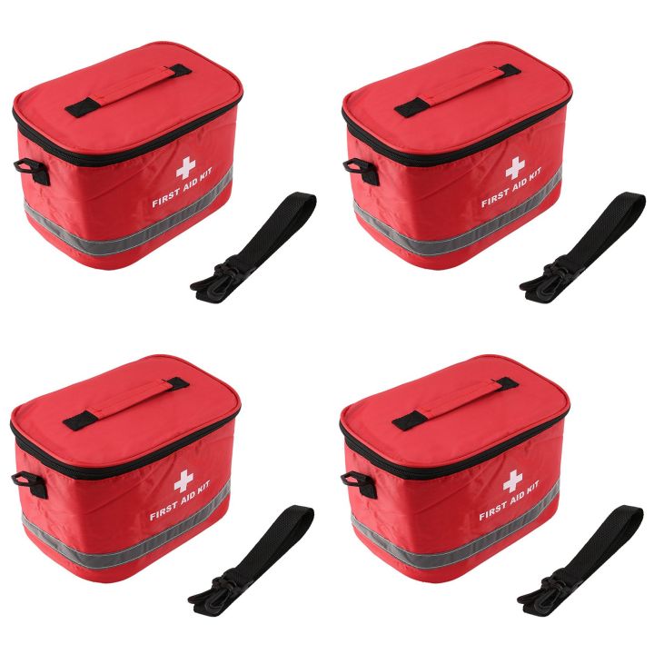 4X Outdoor Kit Sports Camping Bag Emergency Survival Package Red Nylon Striking Symbol Crossbody Bag