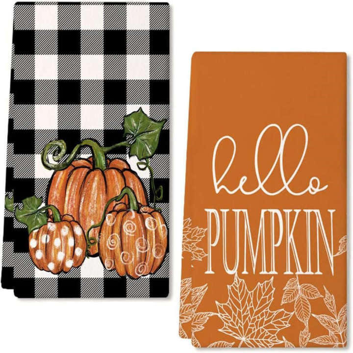 Microfiber%20Halloween%20Pumpkin%20Green%20Elf%20Printed%20Kitchen%20Absorbent%20Hand%20Face%20Towel%20-%20Image%204
