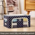 Cloth Storage Bags Living Box - Wardrobe Organizer, with Zip - 66 Litter. 