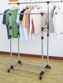Stainless Steel DL-202 Double Pole Cloth Hanger / Double-Pole Telescopic Clothes Hanger/Clothes Rack Capable Of 60kg. 