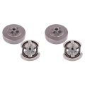 2pcs 3/8-6T Spur Sprocket Clutch Drum Assembly Kit for 120 36 41 136 137 141 142 235 235E 240 236. 