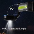 LED Headlight, Super Bright Rechargeable 500 Lux COB Headlight, with 10 USB Headlight Modes, and Waterproof. 